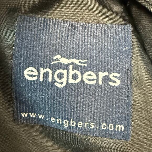 Vintage Engbers Germany Black & Grey Box Pattern 2 Button Cotton Blazer Jacket - Picture 4 of 6